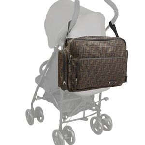 Multipurpose Fendi Black and Brown Monogram Baby/toddler bag. Diaper bag